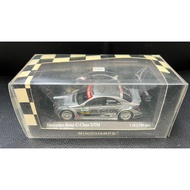 Minichamps 1/43 Benz C-Class DTM Racing Model, Silver Body with DEKRA and BOSCH Racing Logo, with Or