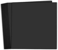 Hamilco 6x6 Black Cardstock Paper 65 lb Cover Card Stock 100 Pack