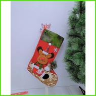 Christmas Stocking w/Gift Brush Holders Large Size Candy Bag Holiday Party Christmas Decorati