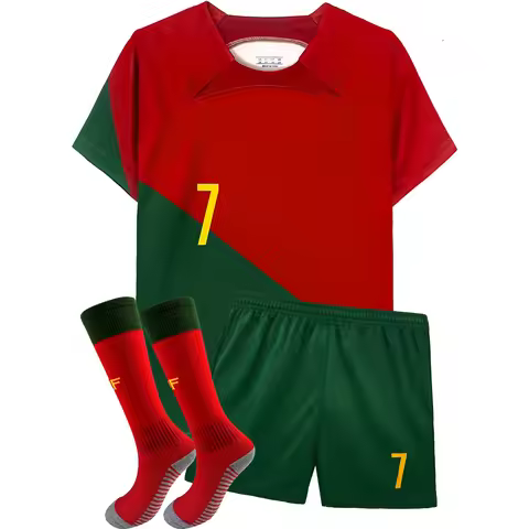Soccer Jerseys Kids 7 Football Sports Fan for Boys Girls Youth Soccer Shirts and Shorts Stockings Se