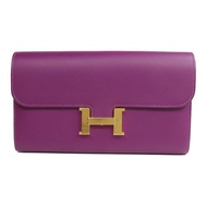 HERMES Evercolor皮革Constance Long Wallet長錢包