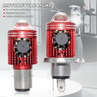 Universal BA20D H4 Headlight Motorcycle LED Projector Lamp Dual Color Scooter Motorbike Led Bulb DRL