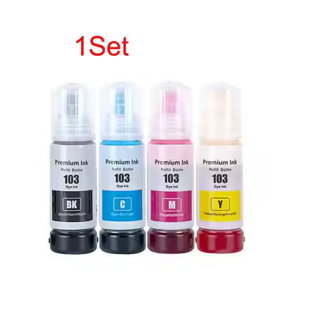 4*70ML 103 Premium Refill Ink for Epson 103 Ecotank L3160 L3210 L3211 L3250 L3251 L3256 L3260 L3266 