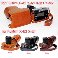Retro PU Leather Protective Detachable Oil Skin Camera Case Bag Cover for Fujifilm X-A2 X-A1 X-M1 X-M2  for Fujifilm X-E2 X-E1