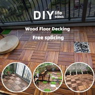 Wood Floor Decking DIY Interlocking Deck Floor Tiles 30X30CM Floor Decking Decoration Lantai Kayu Pa
