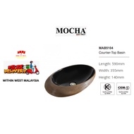 {FREE SHIPPING} Mocha Italy - Counter Top Metallic Ceramic Basin (Toilet Sink) (MAB5104) Wall Hung B