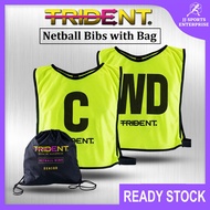 Trident Netball Bibs Set Trident Single Sided Netball Bibs Bib Bola Jaring Satu Sisi Netball Bib Yel