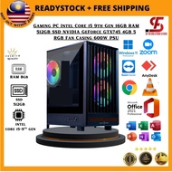 Gaming PC Intel Core i5 9th Gen | 16GB RAM | 512GB SSD | GTX 745 4GB | RGB Casing | 600W PSU