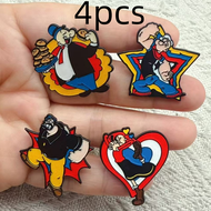Potdemiel | 4pcs Anime Movie Enamel Pin Cartoon Brooch Pines Lapel Pins Badge on Backpack Clothing A