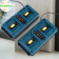PurpleSun For Makita 18-20V  Rechargeable Portable Mini Dual Ports Charger BL1860B BL1850B BL1830 BL