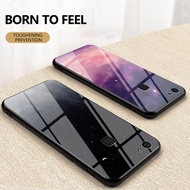 Starry Sky Design Casing VIVO 1718 Tempered glass starry sky hard phone case For VIVO1718