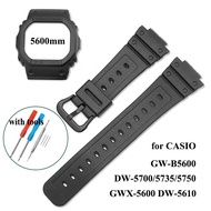 Waterproof Watch Strap and Bezel Set for Casio G-SHOCK DW5600 GW-B5600 GWX-5600 DW5700 Watchband Cas