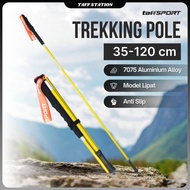 TaffSPORT Folding Hiking Stick Trekking Pole Aluminum 7075 120cm - 7075