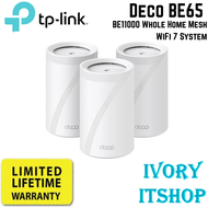 TP Link Deco BE65 BE11000 Whole Home Mesh WiFi 7 System