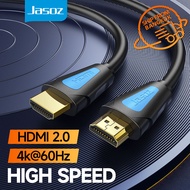 Jasoz 4K HDMI Cable HDMI ชายไปชาย to HDMI ความเร็วสูง สาย พร้อม 3D สำหรับ ต่อเข้าคอม TV Projector แล็ปท็อป