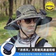 Outdoor Sun Hat Bucket Hat Men Solar Fan Hat Rechargeable Fan Hat with Fan Outdoor Sun Hat with Fan