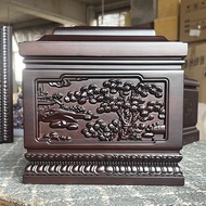 Urn Solid Wood Ebony Male Female Longevity Box Log Small Coffin Funeral Supplies 3.9