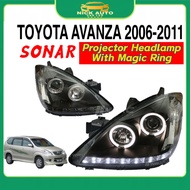 Toyota Avanza 2006 - 2011 Sonar Projector Headlamp With Magic Ring