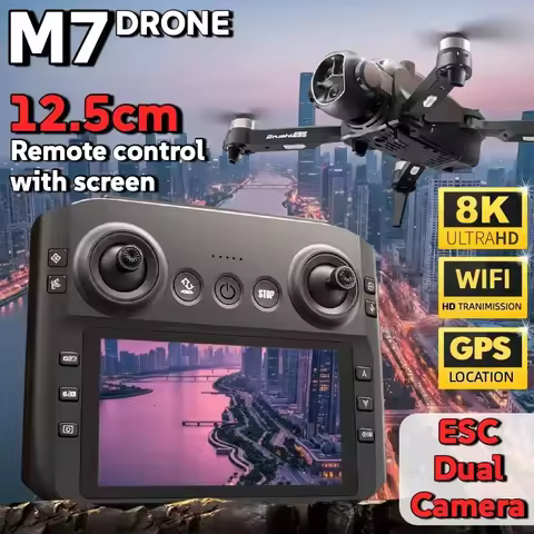 Lenovo M7 RC 8K Drone HD Dual Camera Professional Aerial Photography Quadcopter Portable Foldable Re