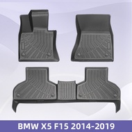 Suitable for BMW X5 F15 2014-2019 3D All-Weather Material TPE Foot Mat Trunk Mat