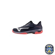 Mizuno Tennis Shoes Wave Exceed 6 OC Gray/Coral 2E-4E