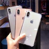 Shockproof Bumper Transparent Silicone Phone Case For iPhone 13 XR XS Max 8 7 6 6S Plus Clear protection Cover For 12 11 Pro Max