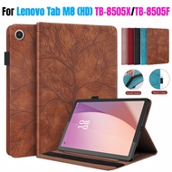 Case For Lenovo Tab M8 HD TB-8505X 3D Tree Embossed Tablet Case For Lenovo Tab M8 HD 8.0 Inch TB-850