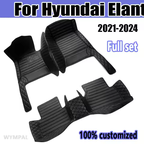 Car Floor Mat For Hyundai Elantra Avante i30 Sedan CN7 2021 2022 2023 2024 Waterproof Protective Pad