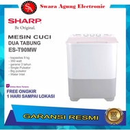 Mesin Cuci 2 Tabung 9Kg Sharp Type: EST-90MW (Khusus Daerah Medan)