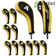 MARTIN1 Golf Iron Headcover Golf Putter Durable 12Pcs Golf Iron Covers Set Protective Cover Training