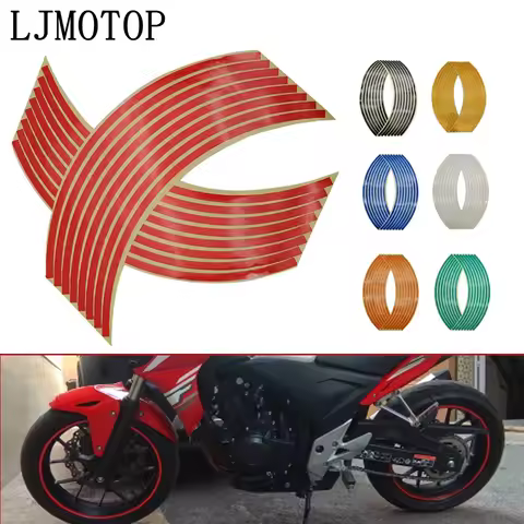 Wheel Sticker Reflective Rim Stripe Tape Bike Motorcycle Stickers For Yamaha YZF R1 YZF R120 FZR 600