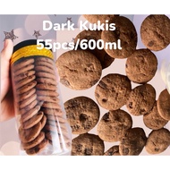 Dark Chocolate Cookies 55pcs 1balang/Cookies borong bina jenama anda sendiri