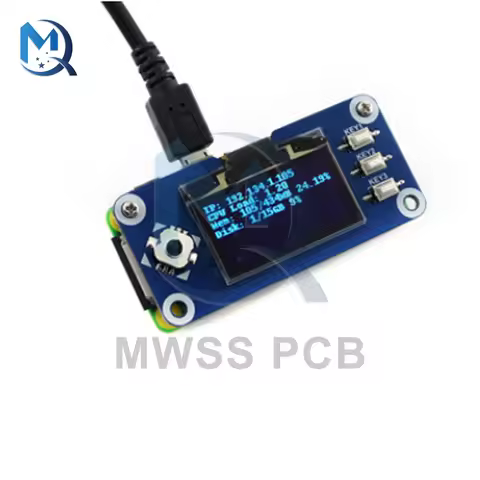 Waveshare 1.3 inch OLED Display HAT for Raspberry Pi 2B/3B/3B+/Zero/Zero W 128x128 pixels SPI Interf