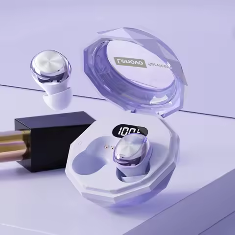 Lenovo LE206 Mini Sleep Earphones Wireless Invisible Sleep Earbuds Tiny Hidden Earphones Bluetooth 6