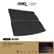 3D Mats ถาดท้ายรถยนต์ AUDI Q3 2018 - 2025 (SPORTBACK) พรมกันลื่น พรมกันนํ้า พรมรถยนต์