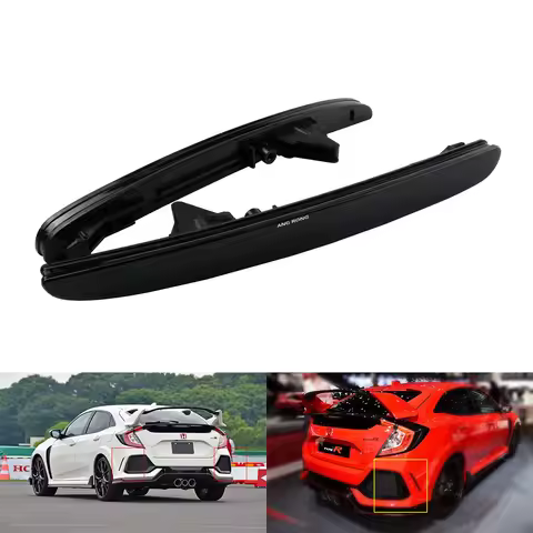 ANGRONG 2x Rear Bumper Reflector No Light For Honda Civic X FC FK Type R 5D Hatchback 2016+