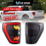 Vland LED taillights for 2021-2023 Ford F-150 F150 14th Gen FX2 FX4 XL XLT STX King Ranch Animation
