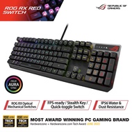 ASUS ROG Strix Scope RX RED Switch Gaming Mechanical Keyboard - USB 2.0 passthrough, Extended ctrl key, stealth key