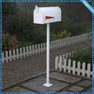 [AhagexaMY] Weatherproof Mail Box Modern Steel Mailbox Parcel Letter Box with Flag Outdoor Postbox f