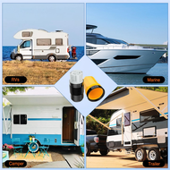 (WUSG) 50AMP RV Power Cord Twist Lock Plug with Boot Locking Cover 50A Power Connector Kit 125/250V 