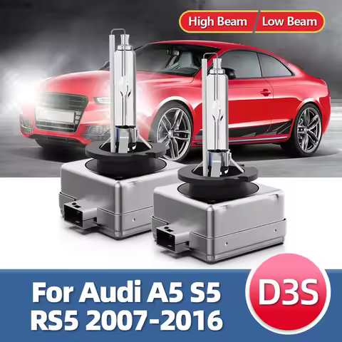 1Pair XENON Headlight Bulb HID Super Brightness D3S Xenon Lamp 6000K For Audi A5 S5 RS5 2016 2015 20