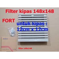 12 x 12cm Plastic FAN FILTER 4 INCH Plastic Square FAN COVER