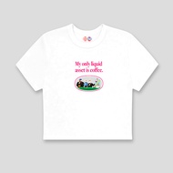 Liquid Asset Baby Tee (White)