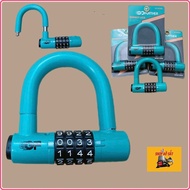 4-digit U-shaped digital lock door lock 3 colors