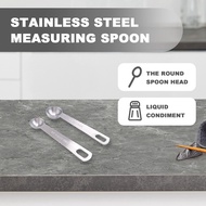Measuring Spoons, Stainless Steel Measuring Spoons Cups Set, Small Tablespoon with Metric and US Mea