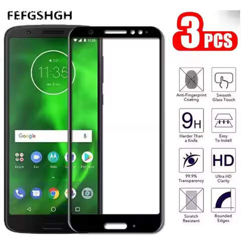 Curved Edge Full Cover Tempered Glass For Motorola Moto E5 G7 Power G6 G5S G5 Plus Play Screen Prote