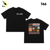 Local Brand BEESKY Saigonese T-Shirt - Co Ba Men and Women Black Loose Form Unisex-T66 T Shirt Men T