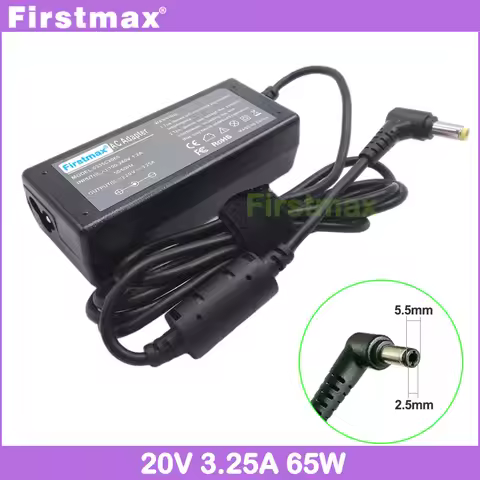 65W Laptop Charger 20V 3.25A for Fujitsu Lifebook AH531 AH530 A512 A532 AH512 AH556 UH574 UH75/H S90