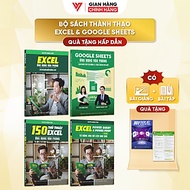 Combo 4 Sách Excel - Google Sheet - 150 TT - Power Query ĐÀO TẠO TIN HỌC Ứng Dụng Văn Phòng Kèm Vide