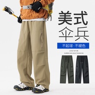 25 New Style Men's Autumn New Style Casual Pants Khaki High-End Multi-pocket Overalls [Tao Series Co